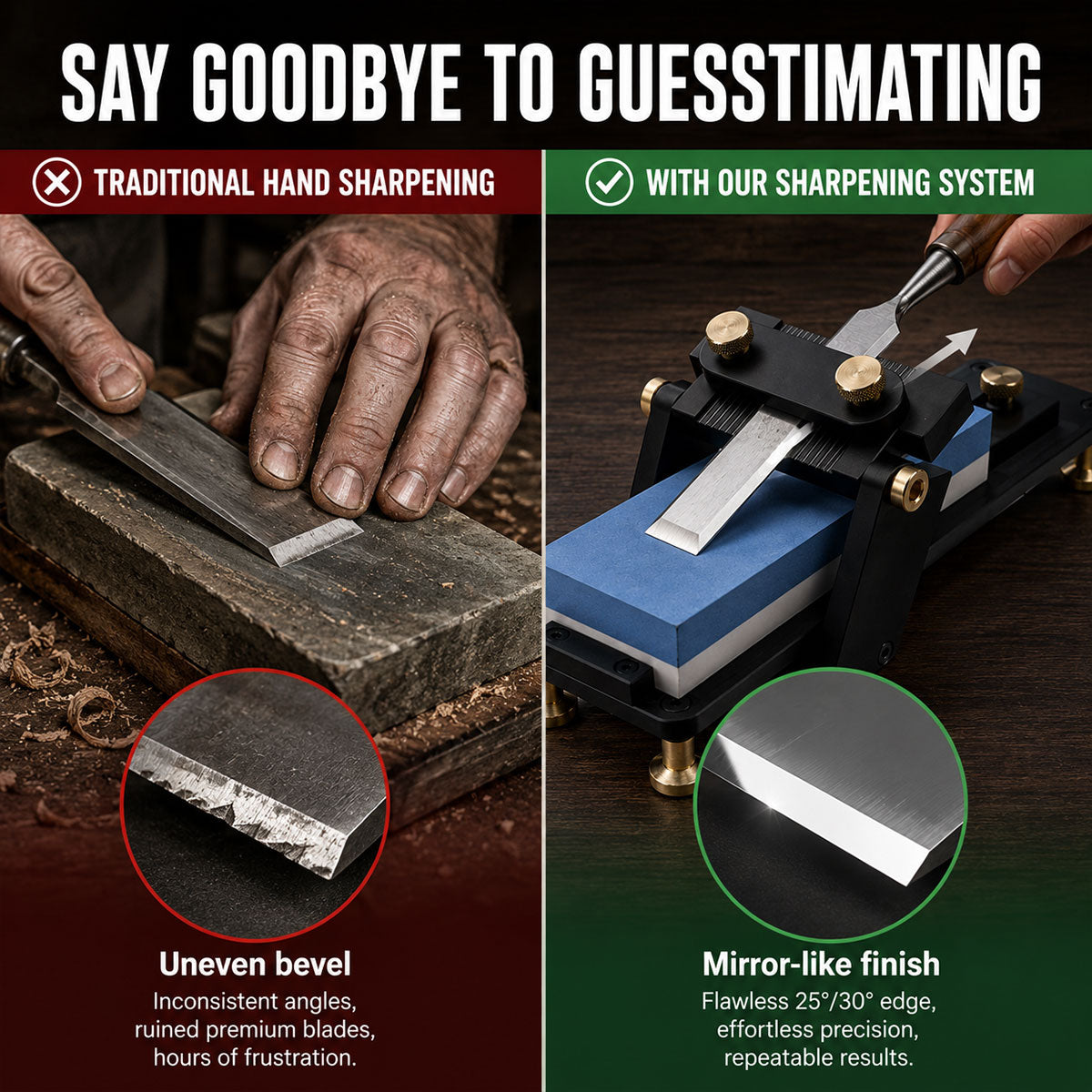UNIROX H1 Premium Honing Guide for Chisels and Planes