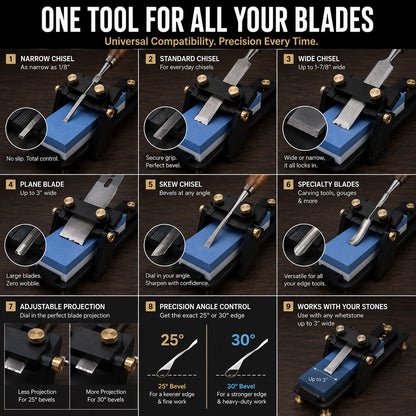 UNIROX H1 Premium Honing Guide for Chisels and Planes