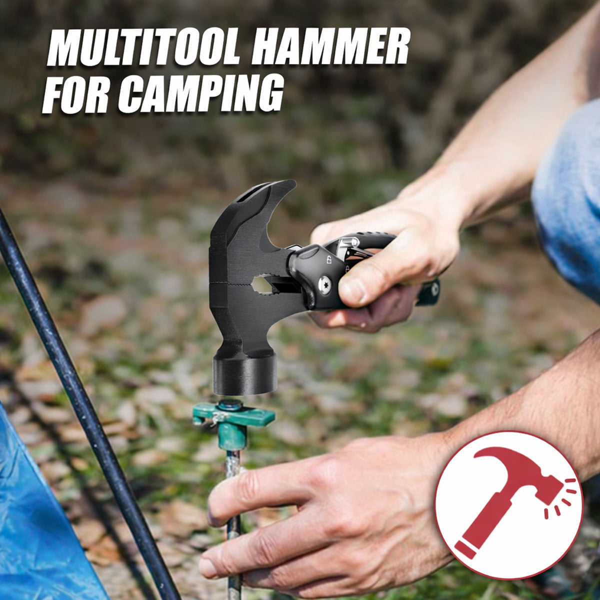 UNIROX 12-in-1 Multitool Hammer – Kompaktes EDC Survival-Tool