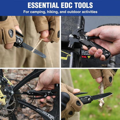 UNIROX 12-in-1 Multitool Hammer – Kompaktes EDC Survival-Tool