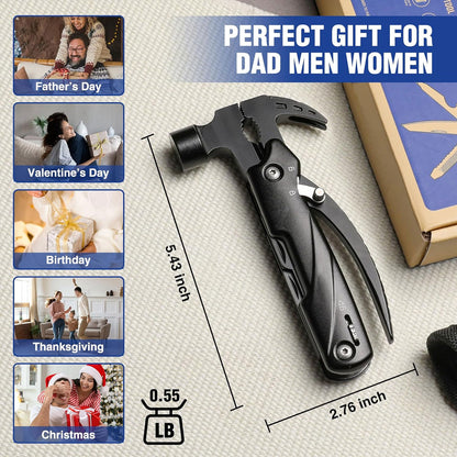 UNIROX 12-in-1 Multitool Hammer – Kompaktes EDC Survival-Tool