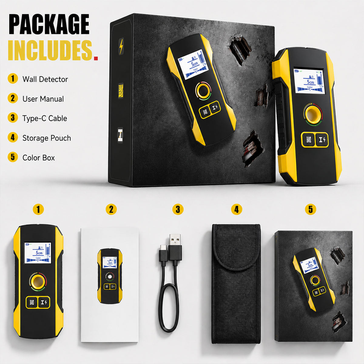 UNIROX Multifunctional Wall Detector