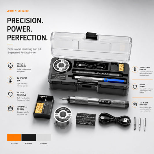 UNIROX Portable Cordless Soldering Iron Kit