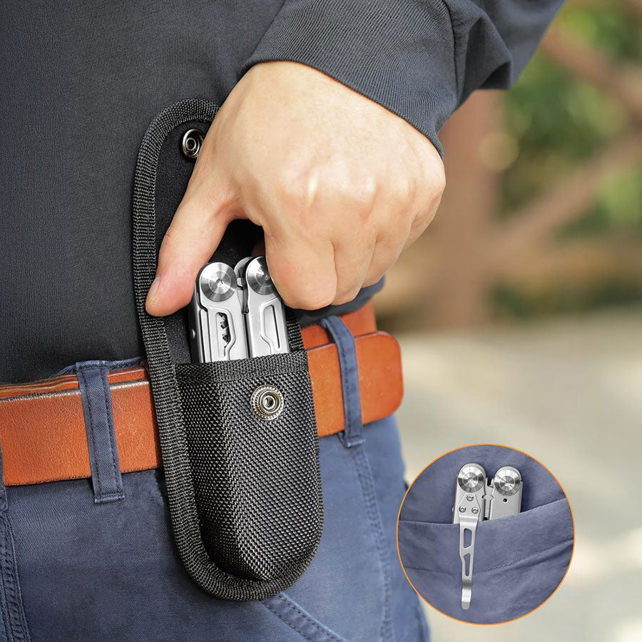 UNIROX 14-in-1 Multitool Zange – Faltbares Taschenwerkzeug für EDC, Outdoor & Notfälle
